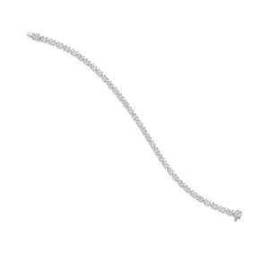 18ct White Gold Lab Diamond Tennis Bracelet