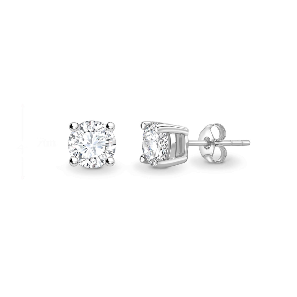 18ct white gold diamond stud earrings, leeds gold buyers