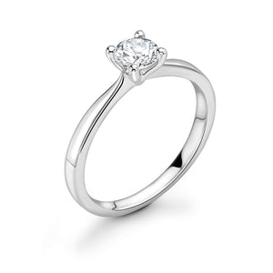 Ladies platinum diamond solitaire ring 0.90ct Pawnbrokers Leeds
