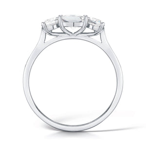 Platinum Diamond Three Stone Ring