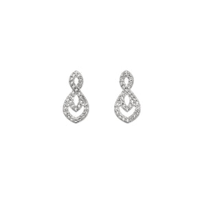 Hot Diamonds Harmony White Topaz Earrings, Leevans Jewellers & Pawnbrokers Leeds
