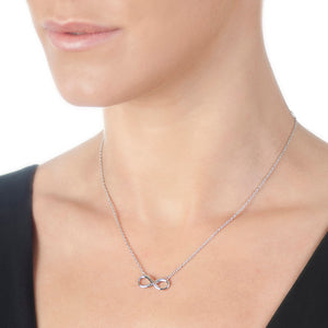 Silver Hot Diamonds Infinity Pendant & Chain, Fresh Necklace, Leevans Jewellers Leeds