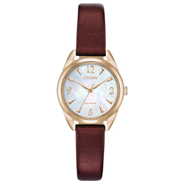 Citizen eco drive discount ladies watch leather strap