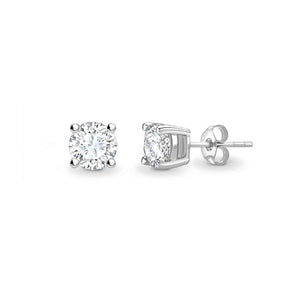Leeds Jewellers, 18ct white gold diamond stud earrings, Leevans Jewellers Leeds