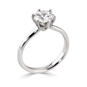 Ladies Platinum Diamond Solitaire Ring 0.78ct, Leevans Jewellers, Leeds Gold Buyers