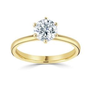 18ct yellow gold diamond solitaire ring, 2.04 carat, Leevans jewellers, Leeds Gold Buyer