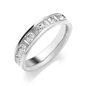 Diamond Half Eternity Ring 2.7mm