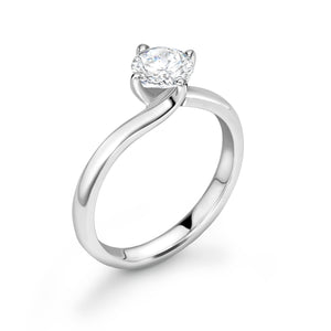 Platinum Dimoand Solitaire Ring
