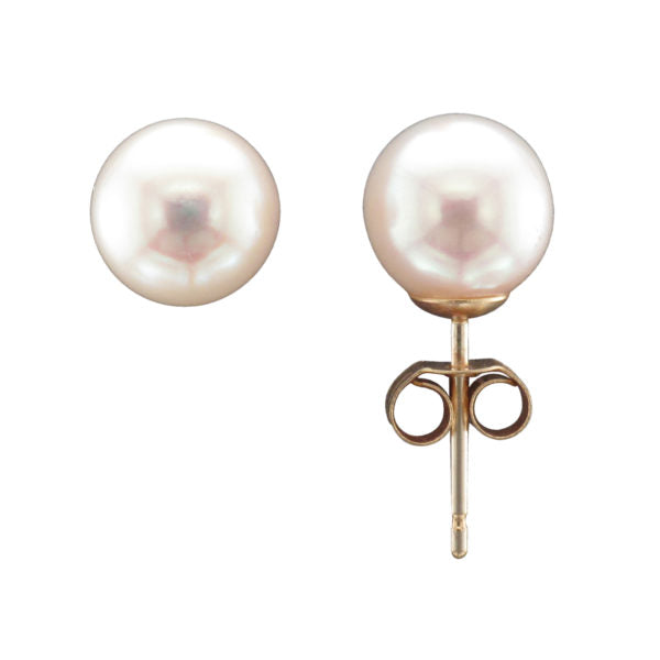 Cultured Pearl Stud Earrings